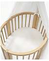 Stokke Lenzuolo con Angoli per Culla Evolutiva Sleepi Mini - Bianco - 100% Cotone Biancheria Culla