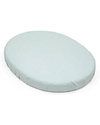 Stokke Lenzuolo con Angoli per Culla Evolutiva Sleepi Mini - Dots Sage - 100% Cotone Biancheria Culla