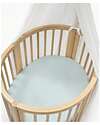 Stokke Lenzuolo con Angoli per Culla Evolutiva Sleepi Mini - Dots Sage - 100% Cotone Biancheria Culla