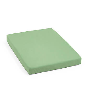 Stokke Lenzuolo con Angoli per Culla Nighti Mini - Sage Green - Cotone Biologico (OCS) Lenzuola e Federe