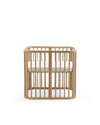 Stokke Lenzuolo con Angoli per Culla Nighti Mini - Sage Green Map - Cotone Biologico (OCS) Lenzuola e Federe