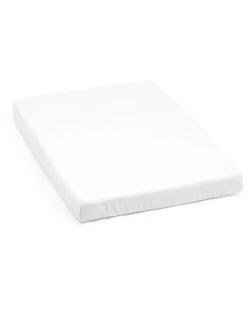 Stokke Lenzuolo con Angoli per Culla Nighti Mini - White - Cotone Biologico (OCS) Lenzuola e Federe