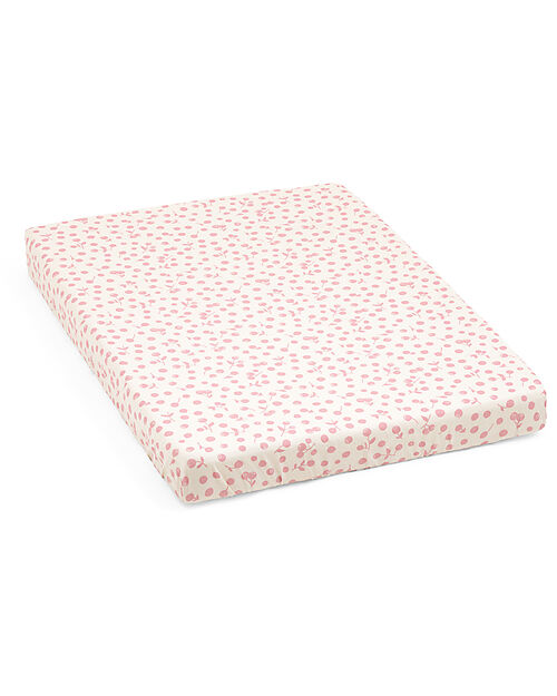 Stokke Lenzuolo con Angoli per Culla Nighti Mini - Wild Rose - Cotone Biologico (OCS) Lenzuola e Federe