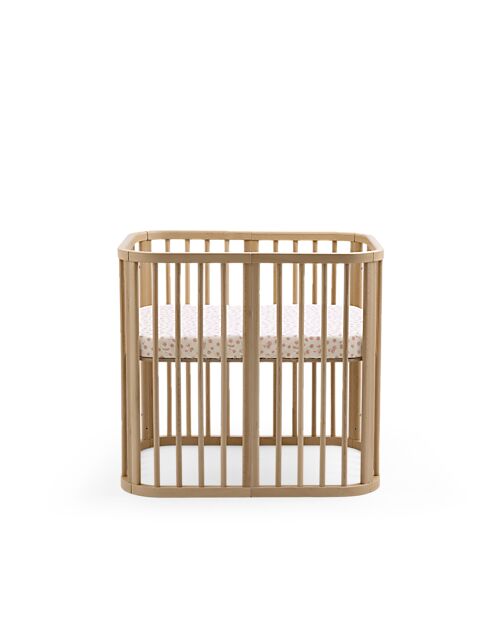 Stokke Lenzuolo con Angoli per Culla Nighti Mini - Wild Rose - Cotone Biologico (OCS) Lenzuola e Federe