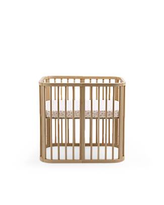 Stokke Lenzuolo con Angoli per Culla Nighti Mini - Wild Rose - Cotone Biologico (OCS) Lenzuola e Federe