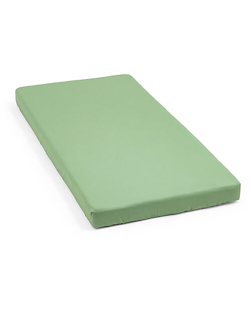 Stokke Lenzuolo con Angoli per Lettino Nighti - Sage Green - Cotone Biologico (OCS) Lenzuola e Federe