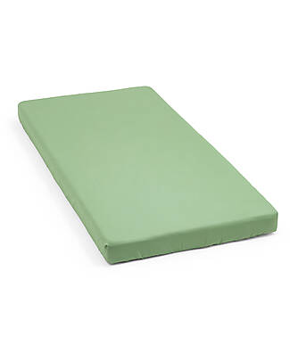 Stokke Lenzuolo con Angoli per Lettino Nighti - Sage Green - Cotone Biologico (OCS) Lenzuola e Federe