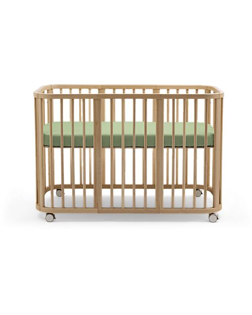 Stokke Lenzuolo con Angoli per Lettino Nighti - Sage Green - Cotone Biologico (OCS) Lenzuola e Federe