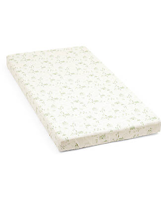 Stokke Lenzuolo con Angoli per Lettino Nighti - Sage Green Map - Cotone Biologico (OCS) Lenzuola e Federe