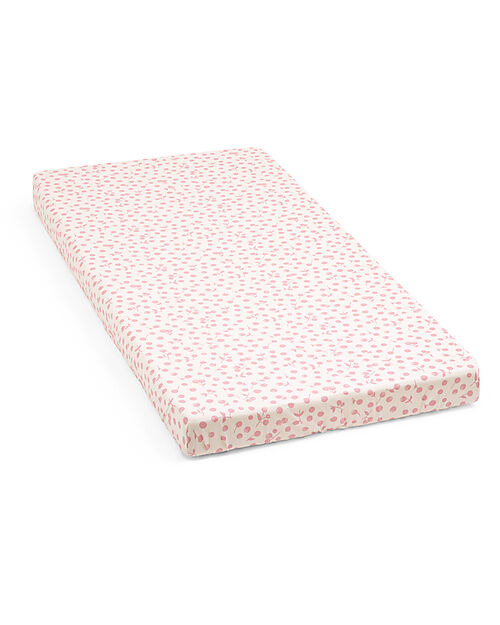 Stokke Lenzuolo con Angoli per Lettino Nighti - Wild Rose - Cotone Biologico (OCS) Lenzuola e Federe
