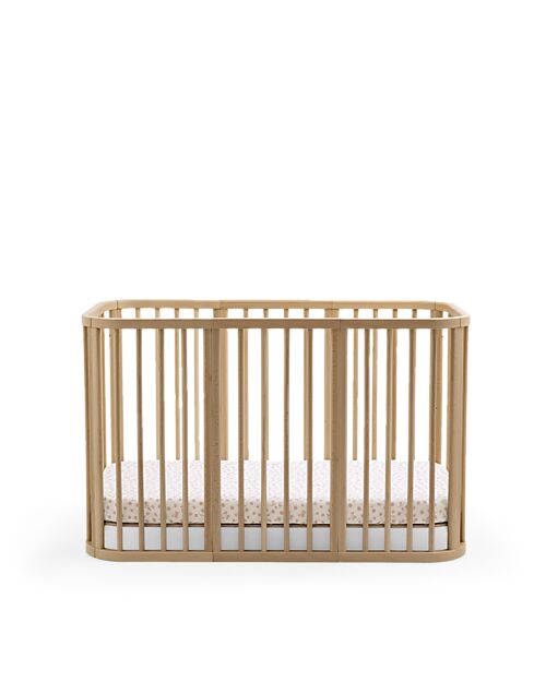 Stokke Lenzuolo con Angoli per Lettino Nighti - Wild Rose - Cotone Biologico (OCS) Lenzuola e Federe