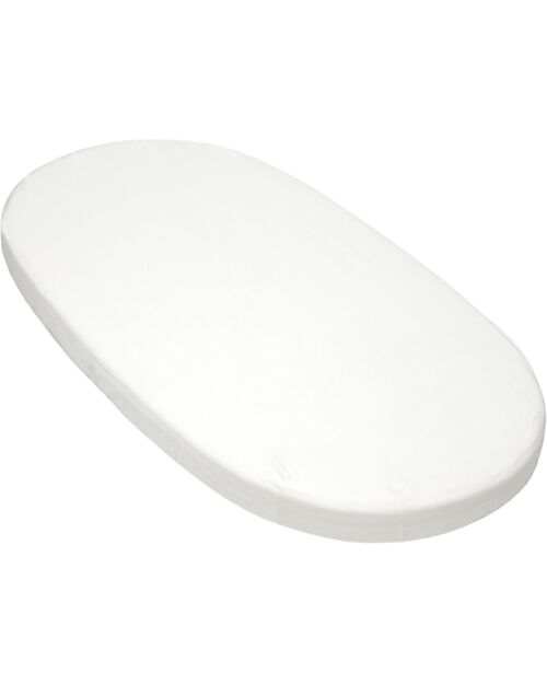 Stokke Lenzuolo con Angoli per Letto Evolutivo Sleepi V3 - Bianco - 100% Cotone Lenzuola e Federe