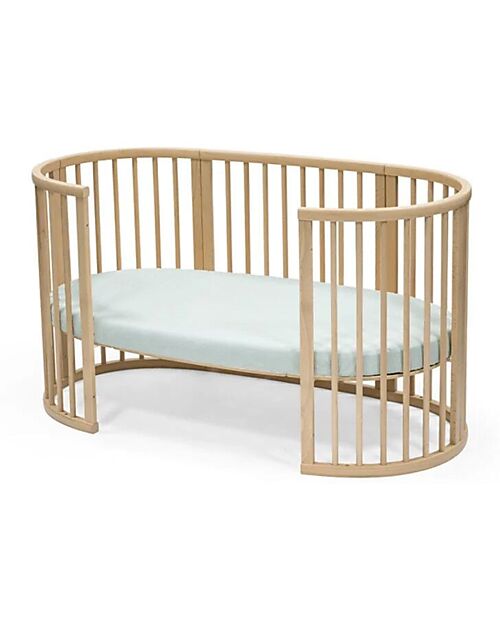 Stokke Lenzuolo con Angoli per Letto Evolutivo Sleepi  V3 - Dots Sage - 100% Cotone Lenzuola e Federe