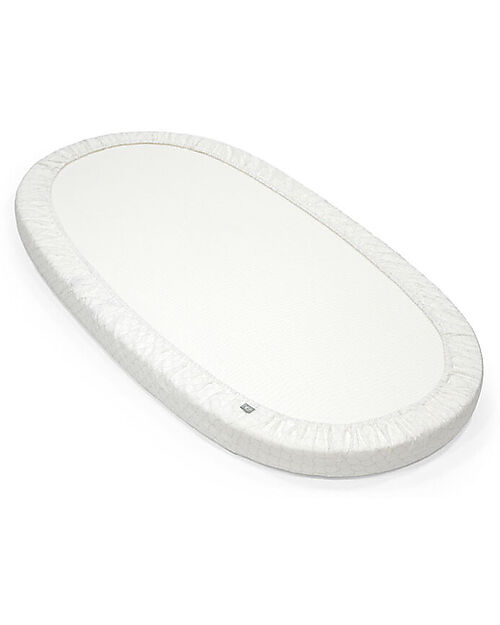 Stokke Lenzuolo con Angoli per Letto Evolutivo Sleepi  V3 - Fans Grey - 100% Cotone Lenzuola e Federe