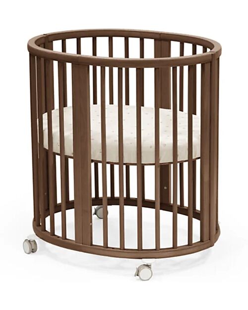 Stokke Lenzuolo con Angoli per Letto Evolutivo Sleepi V3 - Fiori - 100% Cotone Biancheria Culla