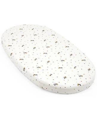 Stokke Lenzuolo con Angoli per Letto Evolutivo Sleepi  V3 - Mickey Celebration - 100% Cotone Lenzuola e Federe