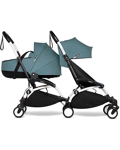 Stokke Navicella Bassinet 0+ - Aqua - Compatibile con Telaio YOYO3 Carrozzine e Navicelle