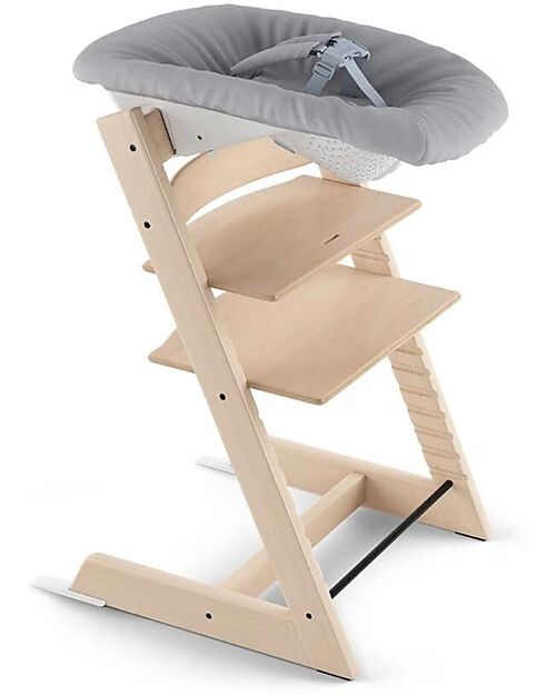 Stokke Newborn Set per Sedia Evolutiva Tripp Trapp - Grey - con Gancio Appendigiochi Accessori per Seggioloni
