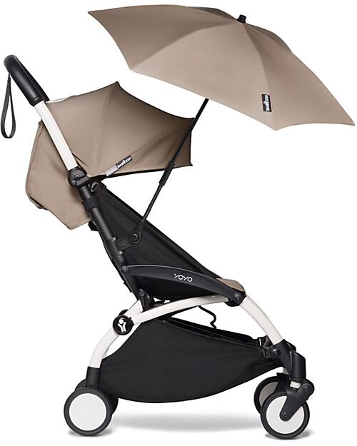 Stokke Ombrello Parasole YOYO - Taupe - Compatibile con Passeggino o Carrozzina BABYZEN Ombrellini Parasole