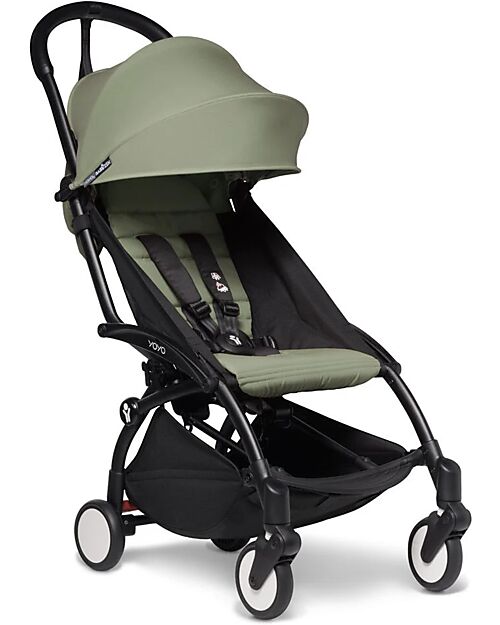 Stokke  Passeggino BABYZEN YOYO 2 - Telaio Nero + Rivestimento Olive 6+ Passeggini Leggeri