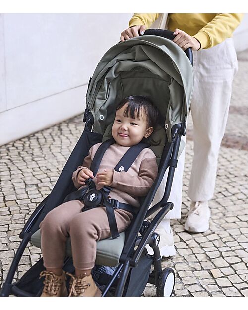 Stokke Passeggino BABYZEN YOYO 2 - Telaio Nero + Rivestimento Stone 6+ Passeggini Leggeri