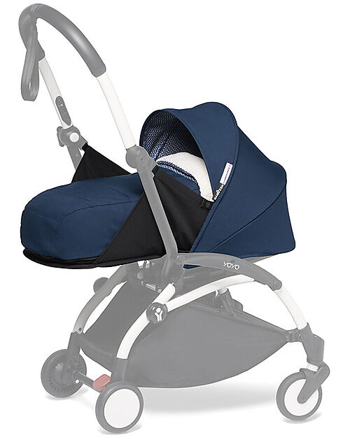 Stokke  Passeggino Duo BABYZEN YOYO 2 - Telaio Bianco + Rivestimento Blu Air France  0+ e 6+ Passeggini Trio e Duo