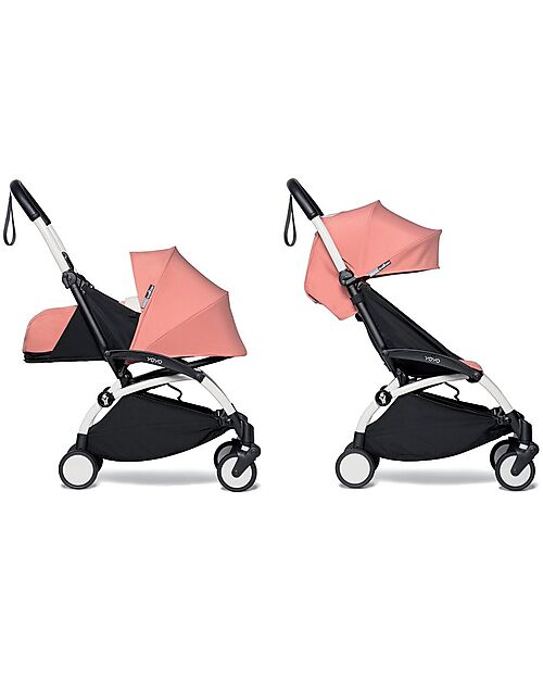 Stokke Passeggino Duo BABYZEN YOYO 2 - Telaio Bianco + Rivestimento Ginger 0+ e 6+ Passeggini Trio e Duo