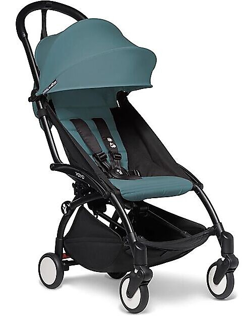 Stokke Passeggino Duo BABYZEN YOYO 2 - Telaio Nero + Rivestimento Acqua 0+ e 6+ Passeggini Trio e Duo