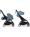 Stokke Passeggino Duo BABYZEN YOYO 2 - Telaio Nero + Rivestimento Acqua 0+ e 6+ Passeggini Trio e Duo