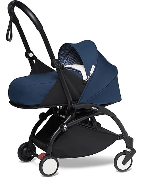 Stokke Passeggino Duo BABYZEN YOYO 2 - Telaio Nero + Rivestimento Blu Air France 0+ e 6+ Passeggini Trio e Duo