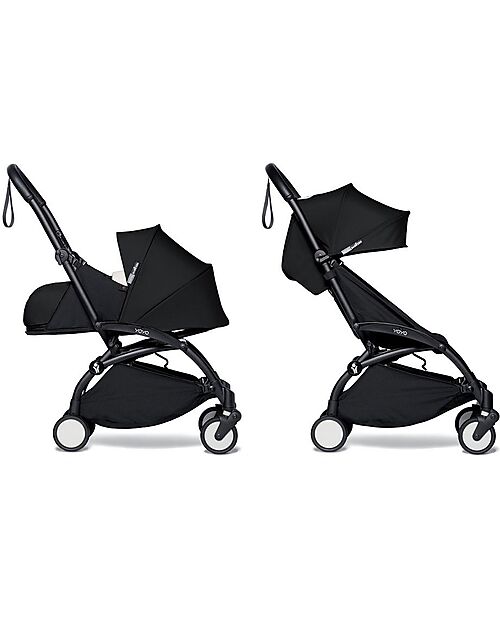 Stokke Passeggino Duo BABYZEN YOYO 2 - Telaio Nero + Rivestimento Nero 0+ e 6+ Passeggini Trio e Duo