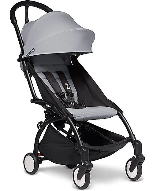 Stokke Passeggino Duo BABYZEN YOYO 2 - Telaio Nero + Rivestimento Stone 0+ e 6+ Passeggini Trio e Duo