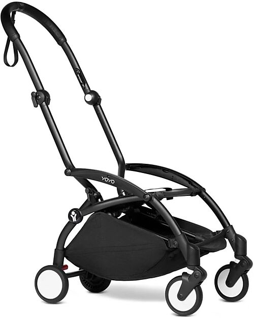 Stokke  Passeggino Duo YOYO 2 - Telaio Nero + Navicella Bassinet Blu Air Fance0+ e 6+ Passeggini Trio e Duo