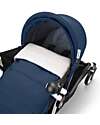 Stokke Passeggino Duo YOYO3 Air France Blue - Telaio Bianco - Seduta 6+ e Kit Neonati 0+ Passeggini Trio e Duo