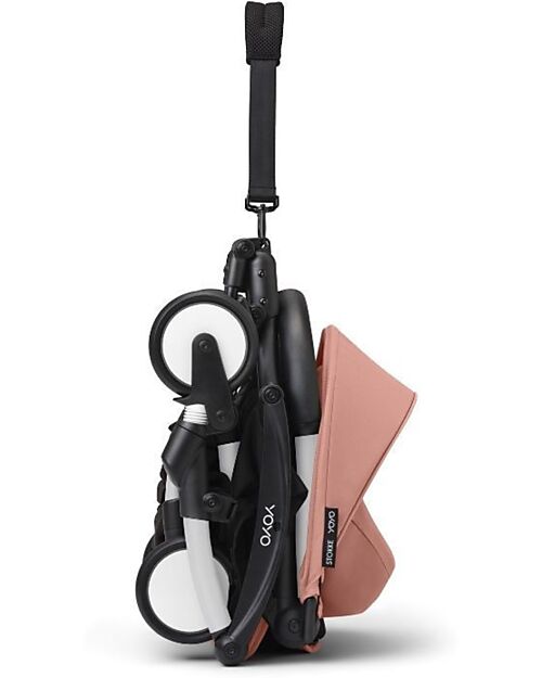 Stokke Passeggino Duo YOYO3 Ginger - Telaio Bianco - Seduta 6+ e Kit Neonati 0+ Passeggini Trio e Duo