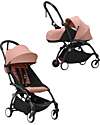 Stokke Passeggino Duo YOYO3 Ginger - Telaio Nero - Seduta 6+ e Kit Neonati 0+ Passeggini Trio e Duo