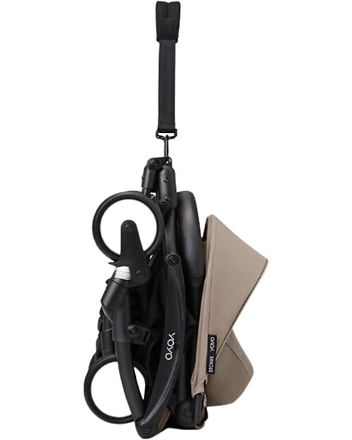 Stokke Passeggino Duo YOYO3 Taupe - Telaio Bianco - Seduta 6+ e Kit Neonati 0+ Passeggini Trio e Duo