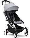 Stokke Passeggino Duo YOYO3 - Telaio Bianco + Navicella Bassinet Stone 0+ e rivestimento 6+ Passeggini Trio e Duo
