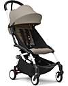 Stokke Passeggino Duo YOYO3 - Telaio Bianco + Navicella Bassinet Talpa 0+ e rivestimento 6+ Passeggini Trio e Duo