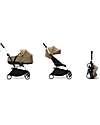 Stokke Passeggino Duo YOYO3 Toffee - Telaio Bianco + Navicella 0+ e Seduta 6+ Passeggini Trio e Duo