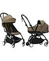 Stokke Passeggino Duo YOYO3 Toffee - Telaio Nero + Navicella 0+ e Seduta 6+ Passeggini Trio e Duo