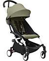 Stokke Passeggino YOYO3 Telaio Bianco e Seduta Olive - Dai 6 Mesi Passeggini Leggeri