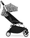 Stokke Passeggino YOYO3 Telaio Bianco e Seduta Zebra - Dai 6 Mesi Passeggini Leggeri