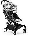 Stokke Passeggino YOYO3 Telaio Bianco e Seduta Zebra - Dai 6 Mesi Passeggini Leggeri