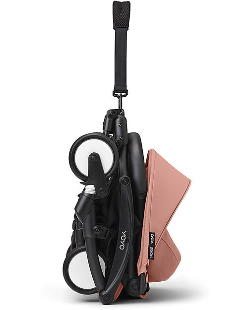Stokke Passeggino YOYO3 Telaio Nero e Seduta Ginger - Dai 6 Mesi Passeggini Leggeri