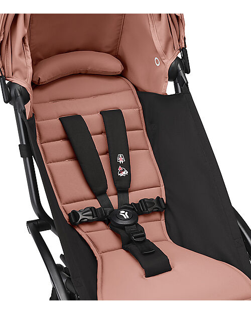 Stokke Passeggino YOYO3 Telaio Nero e Seduta Ginger - Dai 6 Mesi Passeggini Leggeri