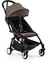 Stokke Passeggino YOYO3 Telaio Nero e Seduta Leopard - Dai 6 Mesi Passeggini Leggeri
