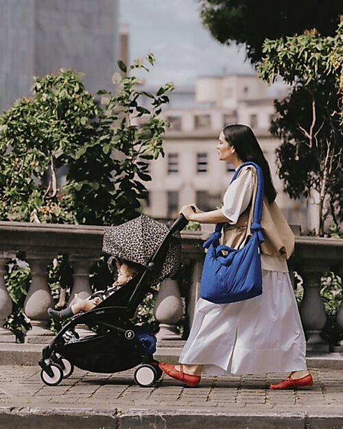 Stokke Passeggino YOYO3 Telaio Nero e Seduta Leopard - Dai 6 Mesi Passeggini Leggeri