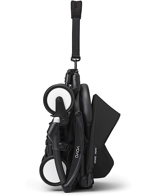 Stokke Passeggino YOYO3 Telaio Nero e Seduta Nera - Dai 6 Mesi Passeggini Leggeri