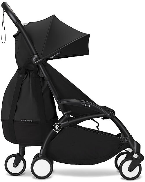 Stokke Passeggino YOYO3 Telaio Nero e Seduta Nera - Dai 6 Mesi Passeggini Leggeri